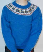 Westaway - Childrens Fair Isle yoke v neck pullover